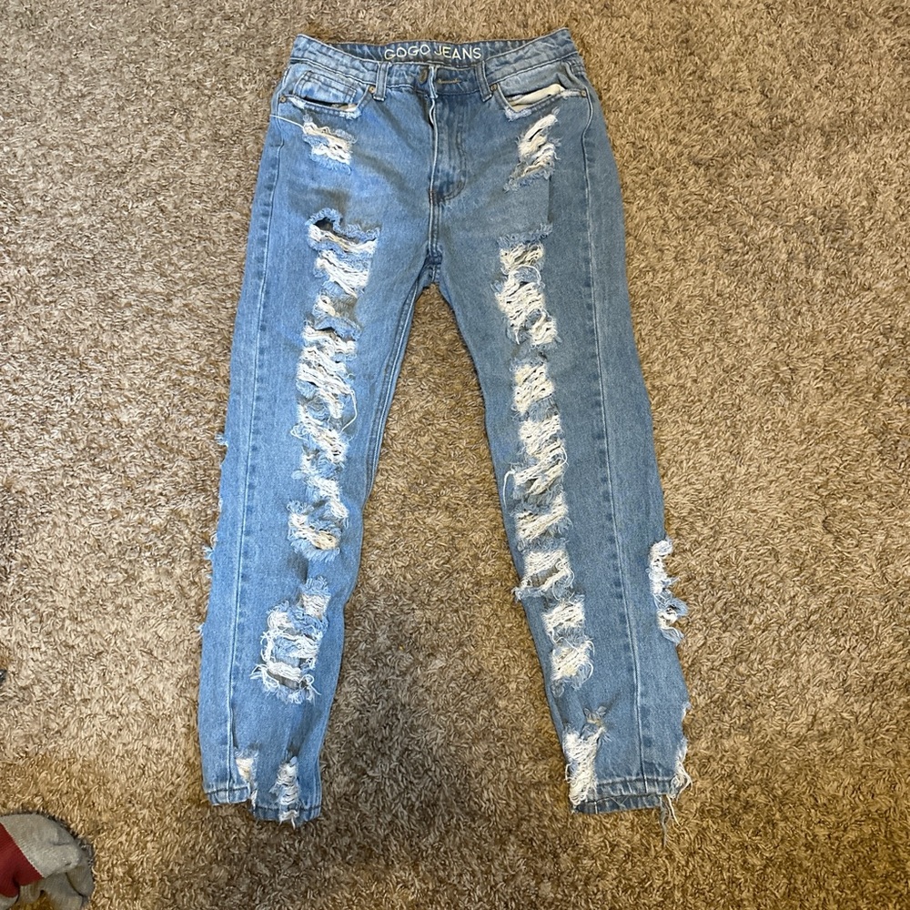 size 9 gogo jeans, mom jeans